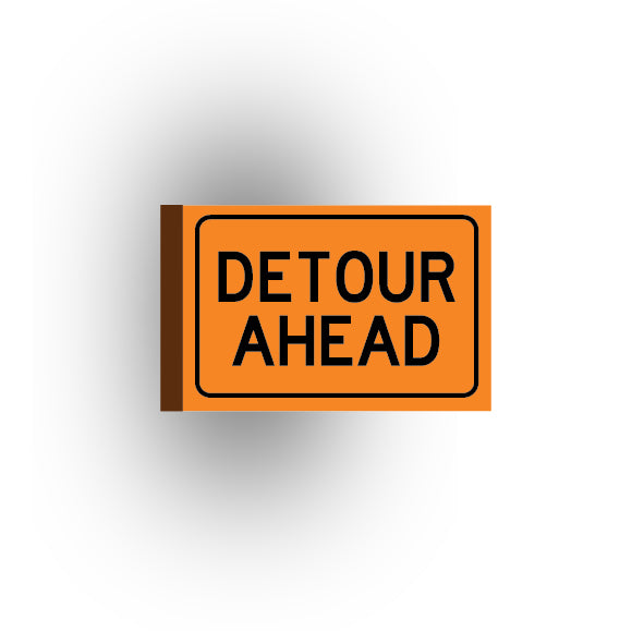 Work Signs 2x3 Tile: Detour Ahead
