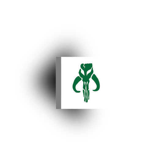 Galaxy Wars Signs and Symbols 2x2 Tile: Mando Dark Green