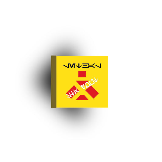 Galaxy Wars Signs and Symbols 2x2 Tile: Lethal Stay Out Sign