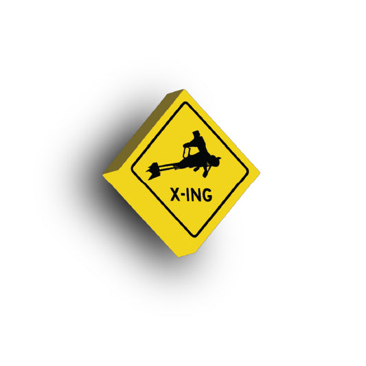 Galaxy Wars Signs and Symbols 2x2 Tile: Speeder Bike Xing