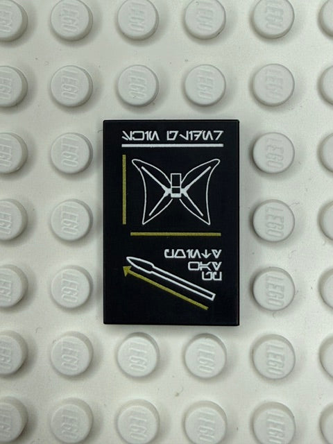 Galaxy Wars Signs and Symbols 2x3 Tile: Bear Glider and Spear Poster