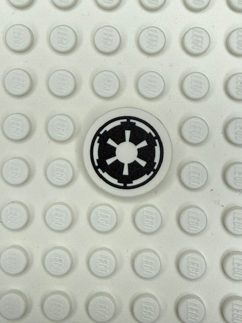 Galaxy Wars Signs and Symbols 2x2 Tile: Galactic Empire Black\White