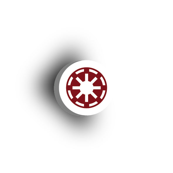 Galaxy Wars Signs and Symbols 2x2 Tile: Galactic Republic Logo Red\White