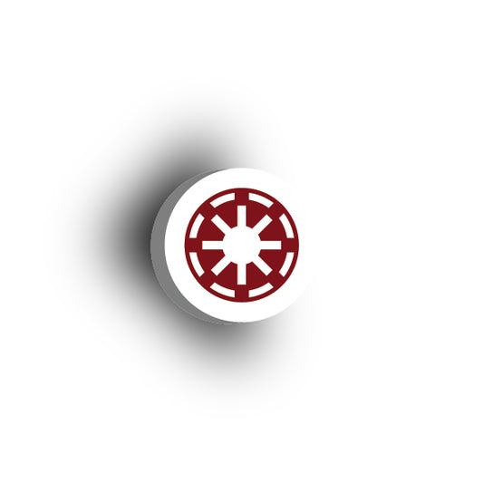 Galaxy Wars Signs and Symbols 2x2 Tile: Galactic Republic Logo Red\White