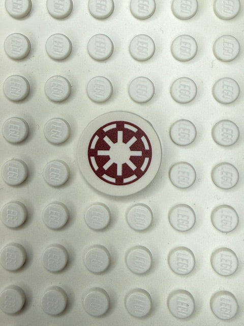 Galaxy Wars Signs and Symbols 2x2 Tile: Galactic Republic Logo Red\White