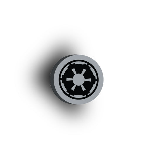 Galaxy Wars Signs and Symbols 2x2 Tile: Galactic Empire Black\LBG