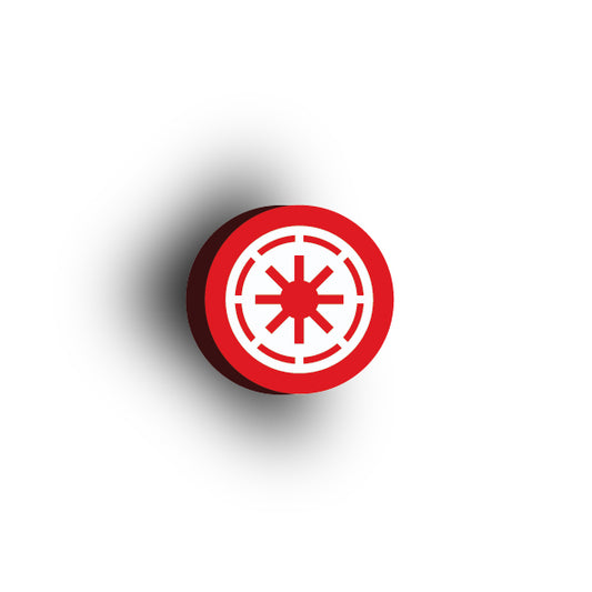 Galaxy Wars Signs and Symbols 2x2 Tile: Galactic Republic Logo White\Red