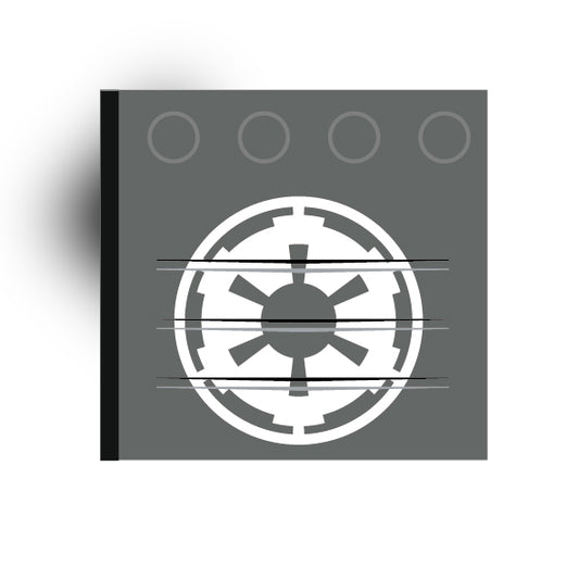 Galaxy Wars Signs and Symbols 4x4 Tile W\Studs: Imperial Logo