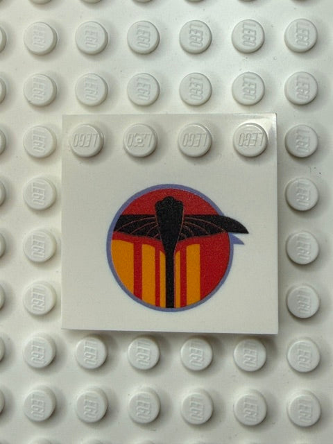 Galaxy Wars Signs and Symbols 4x4 Tile W\Studs: Rebels PhantomRight