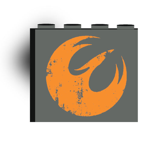 Galaxy Wars Signs and Symbols 1x4x3 Panel: Rebel Phoenix Orange\DBG