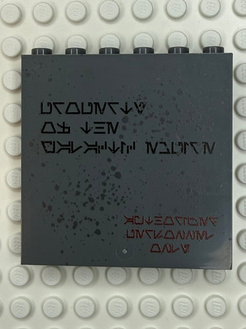 Galaxy Wars Signs and Symbols 1x6x5 Panel;: Property of the Galactic Empire