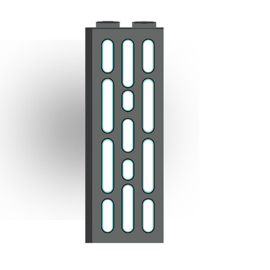 Light Panel 1x2x5 Brick: Dark Bluish Gray 3 Row Panel