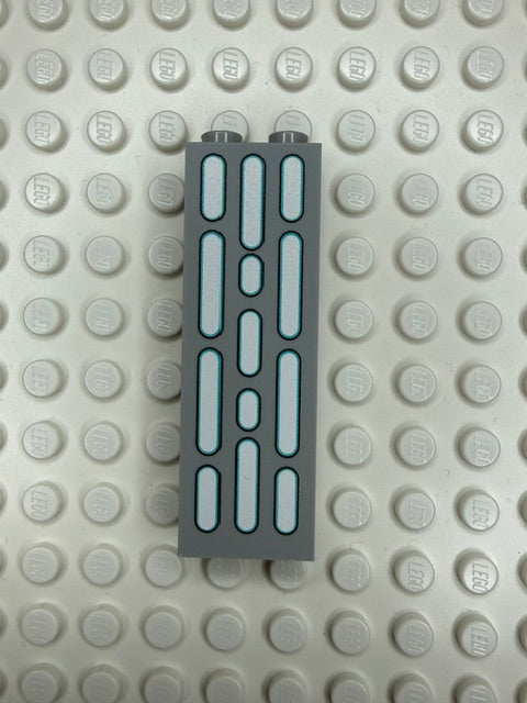 Light Panel 1x2x5 Brick: Light Bluish Gray 3 Row Panel