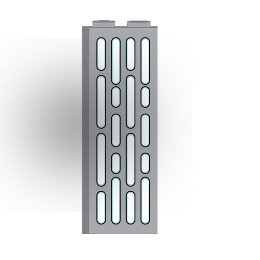 Light Panel 1x2x5 Brick: Light Bluish Gray 4 Row Panel