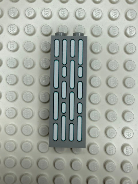 Light Panel 1x2x5 Brick: Light Bluish Gray 4 Row Panel
