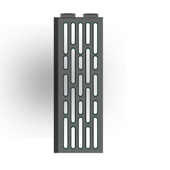 Light Panel 1x2x5 Brick: Dark Bluish Gray 5 Row Panel