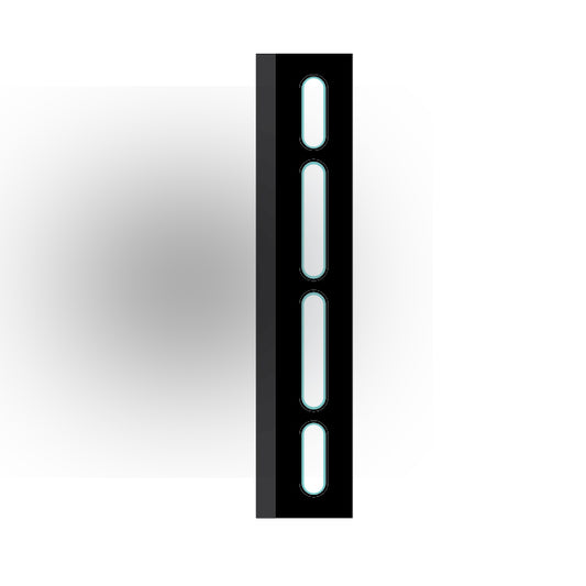 Light Panel 1x6 Tile: Black 3 Row  Compatible Panel
