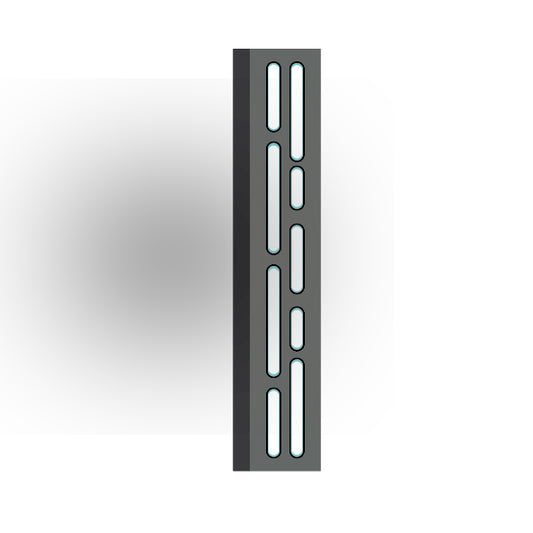Light Panel 1x6 Tile: Dark Bluish Gray 5 Row  Compatible Panel
