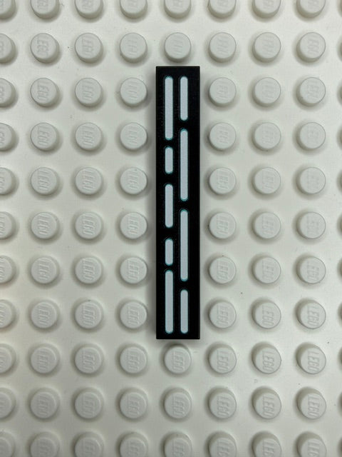 Light Panel 1x6 Tile: Black 5 Row  Compatible Panel