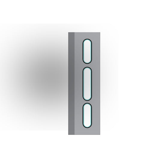 Light Panel 1x4 Tile: Light Bluish Gray 3 Row  Compatible Panel