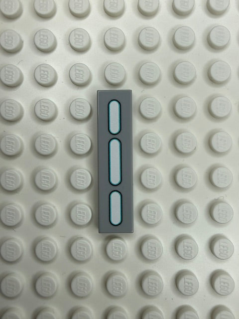 Light Panel 1x4 Tile: Light Bluish Gray 3 Row  Compatible Panel