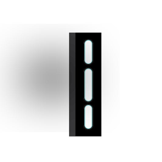 Light Panel 1x4 Tile: Black 3 Row  Compatible Panel