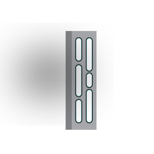 Light Panel 1x4 Tile: Light Bluish Gray 4 Row  Compatible Panel