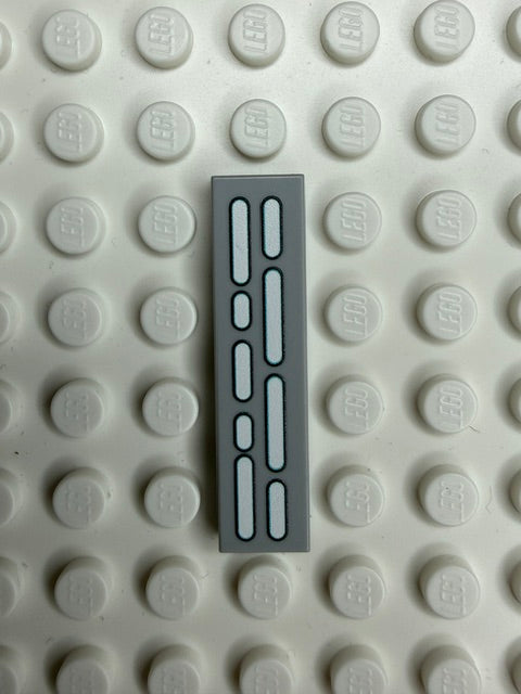 Light Panel 1x4 Tile: Light Bluish Gray 5 Row  Compatible Panel