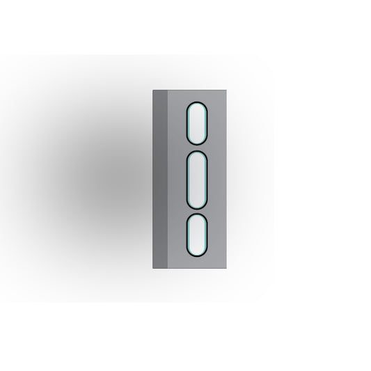 Light Panel 1x3 Tile: Light Bluish Gray 3 Row  Compatible Panel