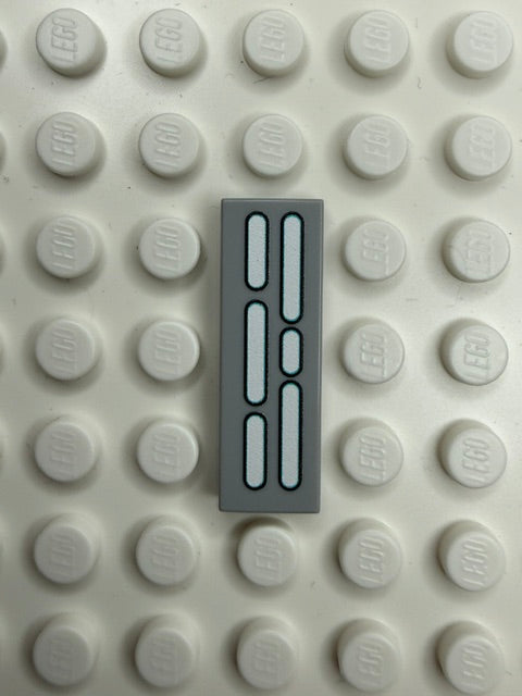 Light Panel 1x3 Tile: Light Bluish Gray 5 Row  Compatible Panel