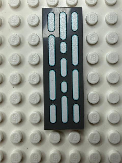 Light Panel 2x6 Tile: Dark Bluish Gray 3 Row Panel