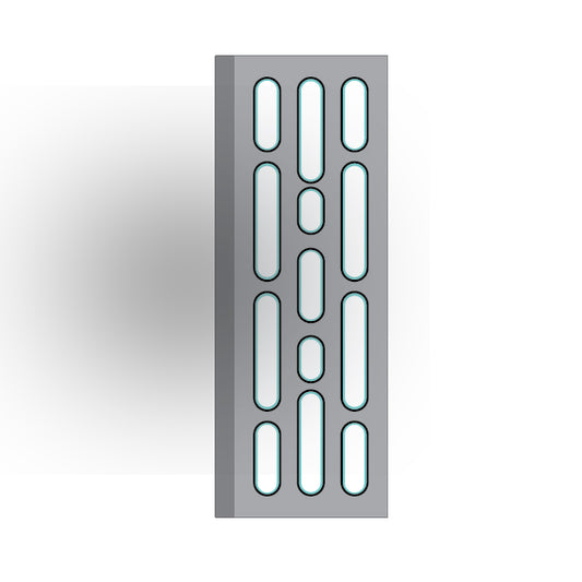 Light Panel 2x6 Tile: Light Bluish Gray 3 Row Panel