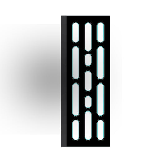 Light Panel 2x6 Tile: Black 3 Row Panel