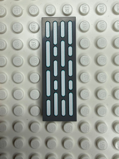 Light Panel 2x6 Tile: Dark Bluish Gray 4 Row Panel