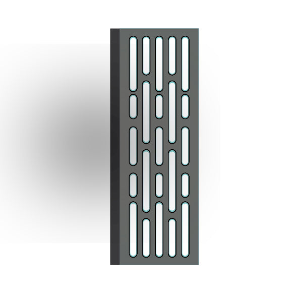 Light Panel 2x6 Tile: Dark Bluish Gray 5 Row Panel