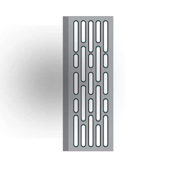Light Panel 2x6 Tile: Light Bluish Gray 5 Row Panel