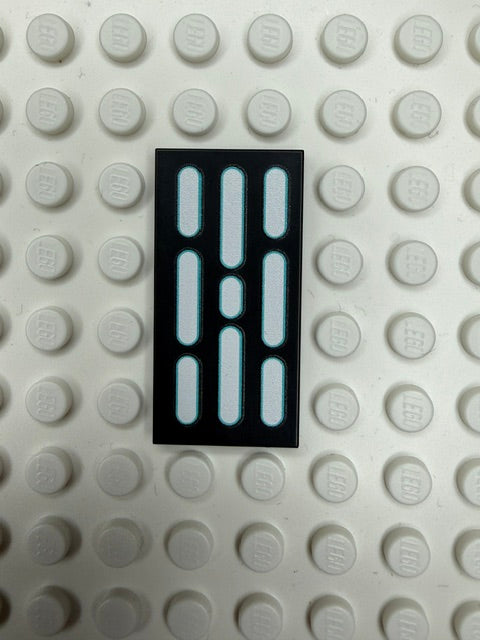 Light Panel 2x4 Tile: Black 3 Row Panel