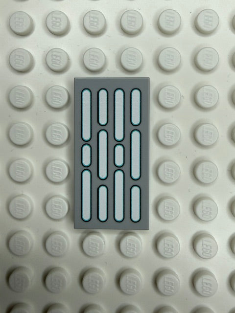 Light Panel 2x4 Tile: Light Bluish Gray 4 Row Panel