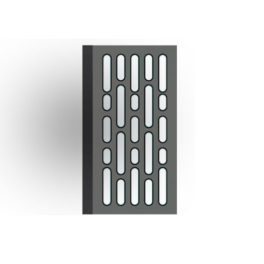 Light Panel 2x4 Tile: Dark Bluish Gray 5 Row Panel