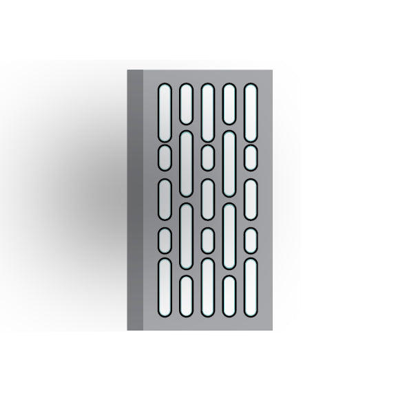 Light Panel 2x4 Tile: Light Bluish Gray 5 Row Panel