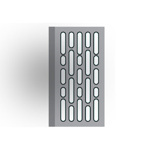 Light Panel 2x4 Tile: Light Bluish Gray 5 Row Panel