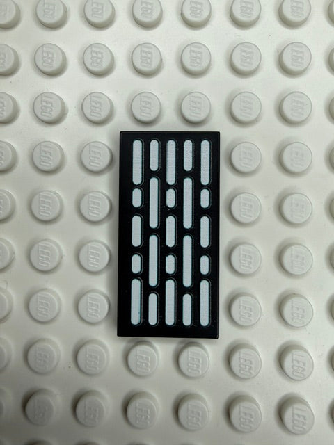 Light Panel 2x4 Tile: Black 5 Row Panel