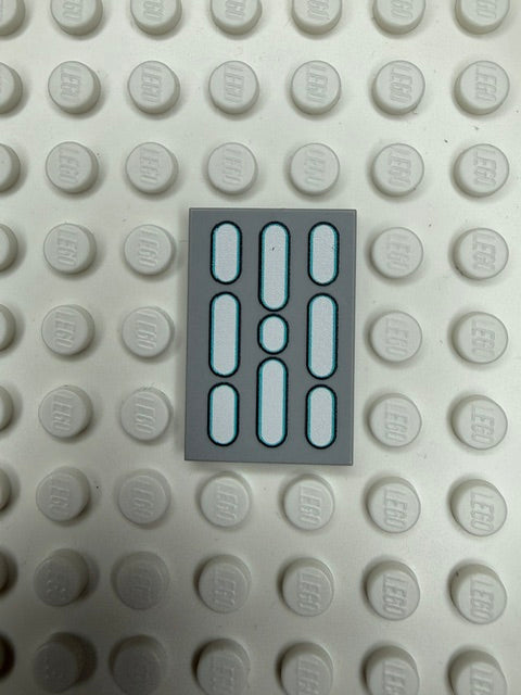 Light Panel 2x3 Tile: Light Bluish Gray 3 Row Panel