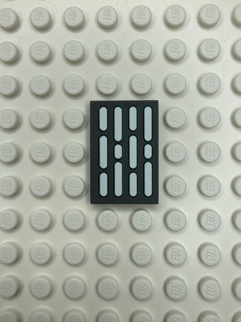 Light Panel 2x3 Tile: Dark Bluish Gray 4 Row Panel