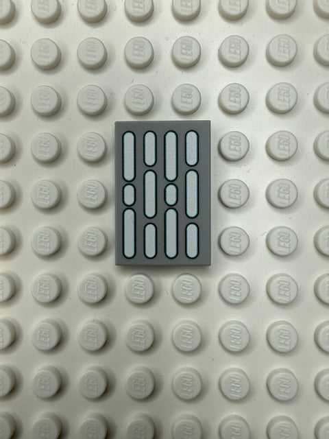 Light Panel 2x3 Tile: Light Bluish Gray 4 Row Panel