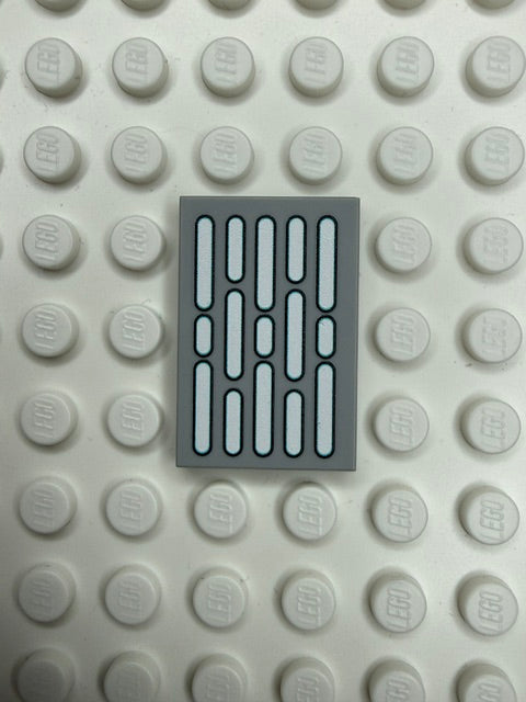 Light Panel 2x3 Tile: Light Bluish Gray 5 Row Panel