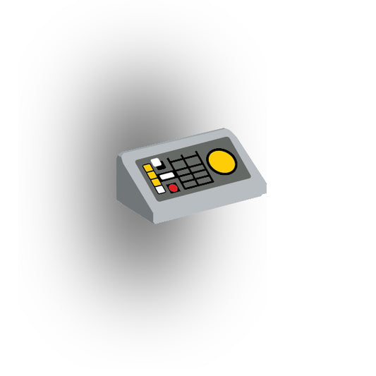 Control Panel 1x2 Slope: Light Bluish Gray Panel Version 1