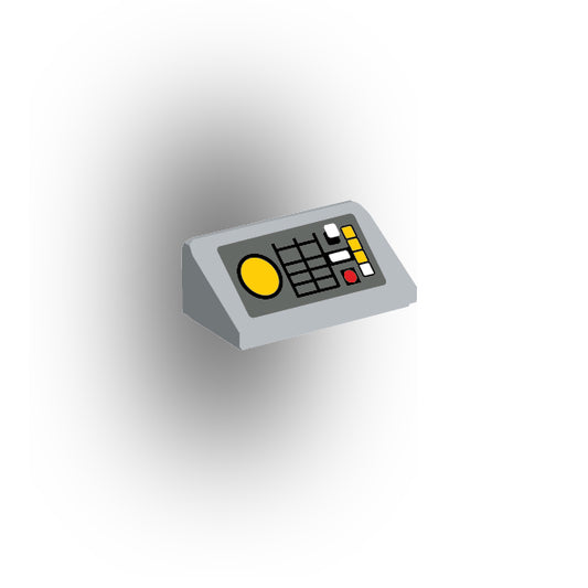 Control Panel 1x2 Slope: Light Bluish Gray Panel Version 2