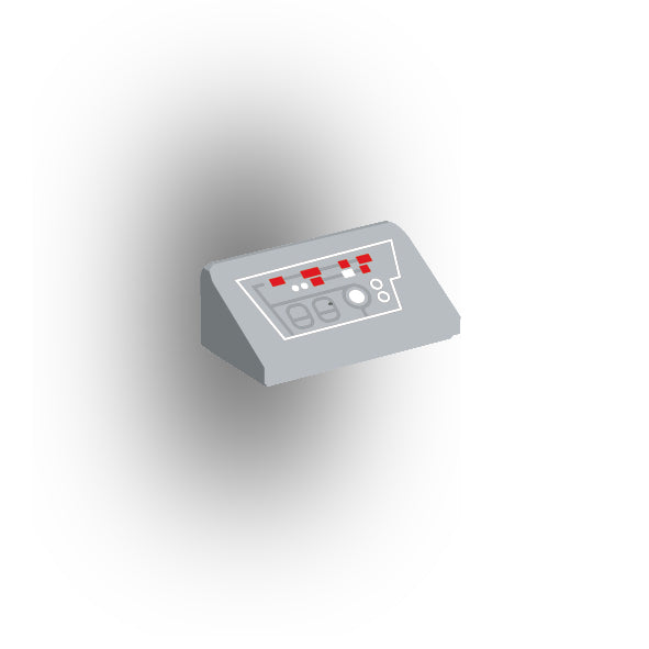 Control Panel 1x2 Slope: Light Bluish Gray Panel Version 3