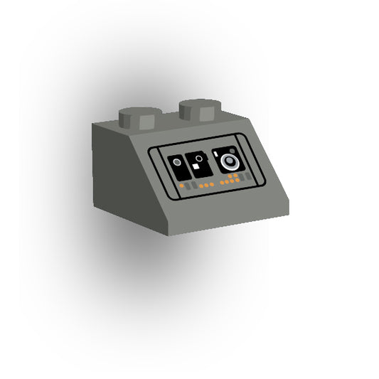 Control Panel 2x2 45 Degree Slope: Dark Bluish Gray Control Panel 2